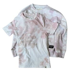 Abercrombie Kids Girls Essential Tie Dye Shirt & Sweatshirt Bundle Size 7/8